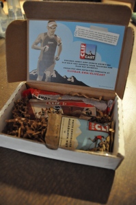 I signed up to run with a pacer at the marathon...AND they sent me a little box with goodies! 